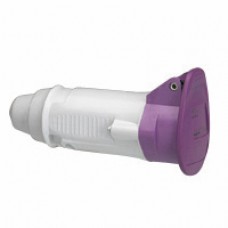 Prise mobile P17 - IP44 - 16 A - 20/25 V~ - 2P - plast