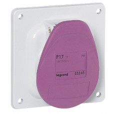 Socle de tableau à entraxe unifié P17 - IP44 - 16 A - 20/25 V~ - 2P - plast