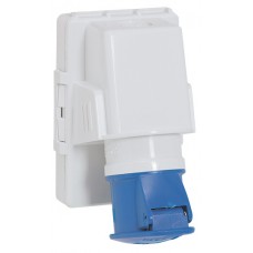 Socle saillie P17 - IP44 - 16 A - 200/250 V~ - 2P+T - plast