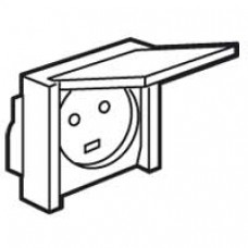 Socle à encastrer - prise étanche Plexo 20 A - 2P+T - IP44-IK08 - gris