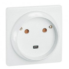 Socle 32 A - plast - 2P+T - à vis - éclips