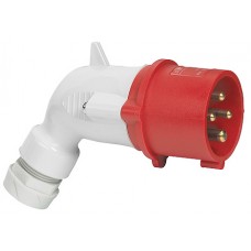 Fiche coudée P17 - IP44 - 16 A - 380/415 V~ - 3P+T - plast