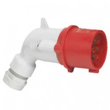 Fiche coudée P17 - IP44 - 16 A - 380/415 V~ - 3P+N+T - plast