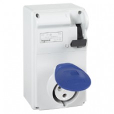 Coffret monoprise P17 - IP44 - 16 A - 200/250 V~ - 50/60 Hz - 2P+T