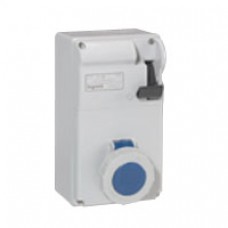 Coffret monoprise P17 - IP55 - 32 A - 200/250 V~ - 50/60 Hz - 2P+T