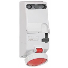 Prise verrouillée P17 - IP 66 -  63 A - 380/415 V~ - 3P+T - 125x280