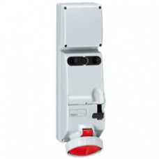 Coffret monoprise P17 - IP66 - 63 A - 380/415 V~ - 50/60 Hz - 3P+N+T