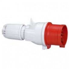 Fiche droite P17 - IP44 - 16 A - 380/415 V~ - 3P+T - plast
