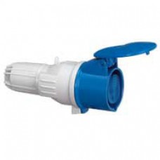 Prise mobile P17 - IP44 - 32 A - 200/250 V~ - 2P+T - plast
