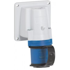 Socle de connecteur P17 - IP44 - 16 A - 200/250 V~ - 2P+T - plast