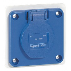 Socle de tableau P17 - 16 A - 2P+T - 250 V~ - brochage domestique