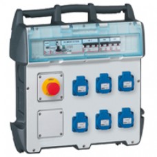 Coffret de chantier P17 - IP 44 - env. IK 09 - 40 A - 250 V~ - 6 prises NFC
