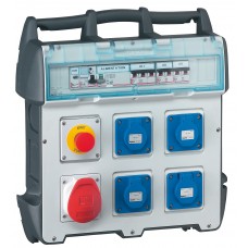 Coffret de chantier P17 - IP 44 - env. IK 09 - 40 A - 400 V~ - 4xNFC + 1x3P+T