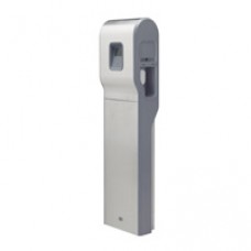 Borne Green'up mono 3,7 kVA -inox - Port IP ident RFID - 1 véhicule - pied métal