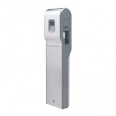 Borne Green'up mono 3,7 kVA - inox - Port IP - 2 véhicules - sur pied métal