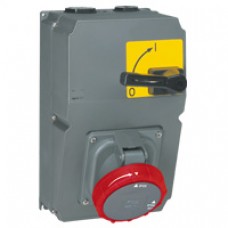 Coffret monoprise Hypra - IP66/67-55 - 125 A - 380/415 V~ - 3P+T - interrupteur sect
