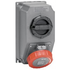 Coffret prise Hypra conteneur frigo - IP66/67-55 - 32 A - 440 V~ - 3P+T - plast