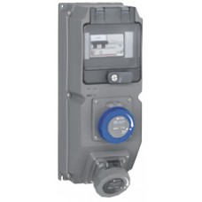 Coffret multiprises Hypra - IIP66/67-55 - 2 prises 200/250 V~ - disjoncteur différentiel