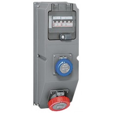 Coffret multiprises Hypra - IP66/67-55 - 2 prises (1 prise 32 A 3P+T) - disjonteur