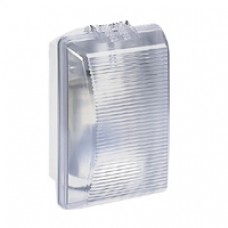 Hublot Plexo étanche -IP54/IK08- lampe fluocompacte 9 W - diffuseur clair