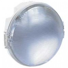 Hublot Koro étanche -IP55/IK08- rond - lampe fluocomp 2x9W culot G23 - blanc