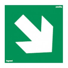 Etiquette signalisation universelle et recyclable - flèche à droite (à 45°)