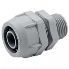 Raccord mâle droit pour conduit flexible rta PVC Ø int 15,5 - PG 16