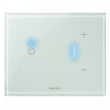 Plaque tactile Céliane Radio/Zigbee - pour réf. 672 37/39 - Kaolin