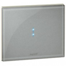 Plaque tactile Céliane Radio/Zigbee - pour réf. 672 31/33/35 - Titane