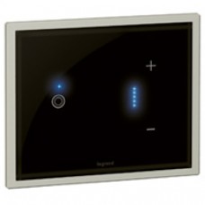 Plaque tactile Céliane Radio/Zigbee - pour réf. 672 37/39 - Graphite