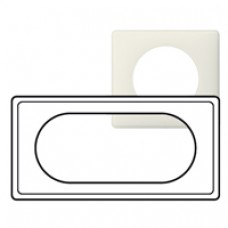 Plaque Céliane - Poudré - 4/5 modules - Craie