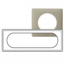 Plaque Céliane - Poudré - 6/8 modules - Argile