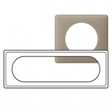 Plaque Céliane - Poudré - 6/8 modules - Grès