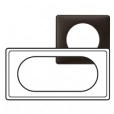 Plaque Céliane - Poudré - 4/5 modules - Basalte