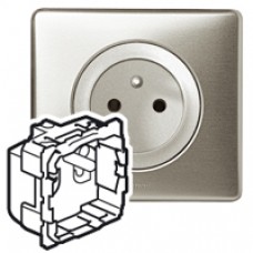 Prise de courant std Français Céliane - 16 A - 250V - 2P+T - bornes à vis