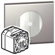 Interrupteur double émetteur-récepteur CPL/IR Céliane - In One - témoin - 2 x 1000 W