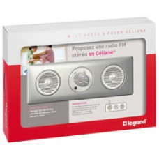 Prêt à poser Céliane : diffusion sonore avec HP intégré - complet titane