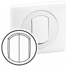 Enjoliveur double Céliane - IP 44 - pour 2 réf. 670 01/31 - blanc