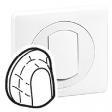 Enjoliveur simple Céliane - IP 44 - pour sortie de câble - blanc