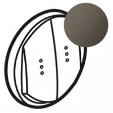 Enjoliveur Céliane - double VV/poussoir à voyant - doigt large graphite