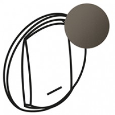 Enjoliveur Céliane - VV / poussoir avec porte étiquette - doigt large graphite