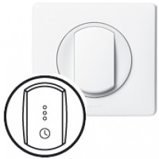 Enjoliveur Céliane - interrupteur temporisé/interrupteur + ventilation retardée - blanc