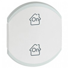 Enjoliveur Céliane pour réf. 672 41/42 - double - GEN/ON/OFF - Blanc