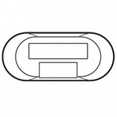 Enjoliveur Céliane - switch cuivre Ethernet - blanc