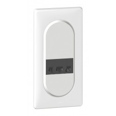 Plaque Céliane - neutre - 4/5 modules - blanc