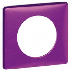 Plaque Céliane - Métal - 1 poste - Violet Irisé