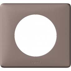 Plaque Céliane - neutre - 1 poste - taupe