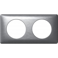 Plaque Céliane - Métal - 2 postes - Aluminium