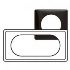 Plaque Céliane - Métal - 4/5 modules - Carbone