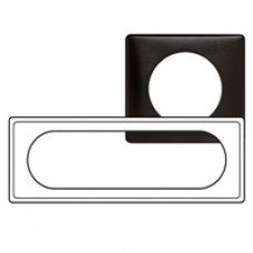 Plaque Céliane - Métal - 6/8 modules - Carbone